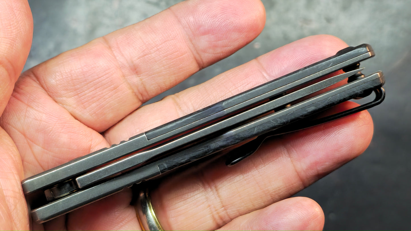 Finch Knives El Camino Carbon Fiber Handle 14c28n Blade