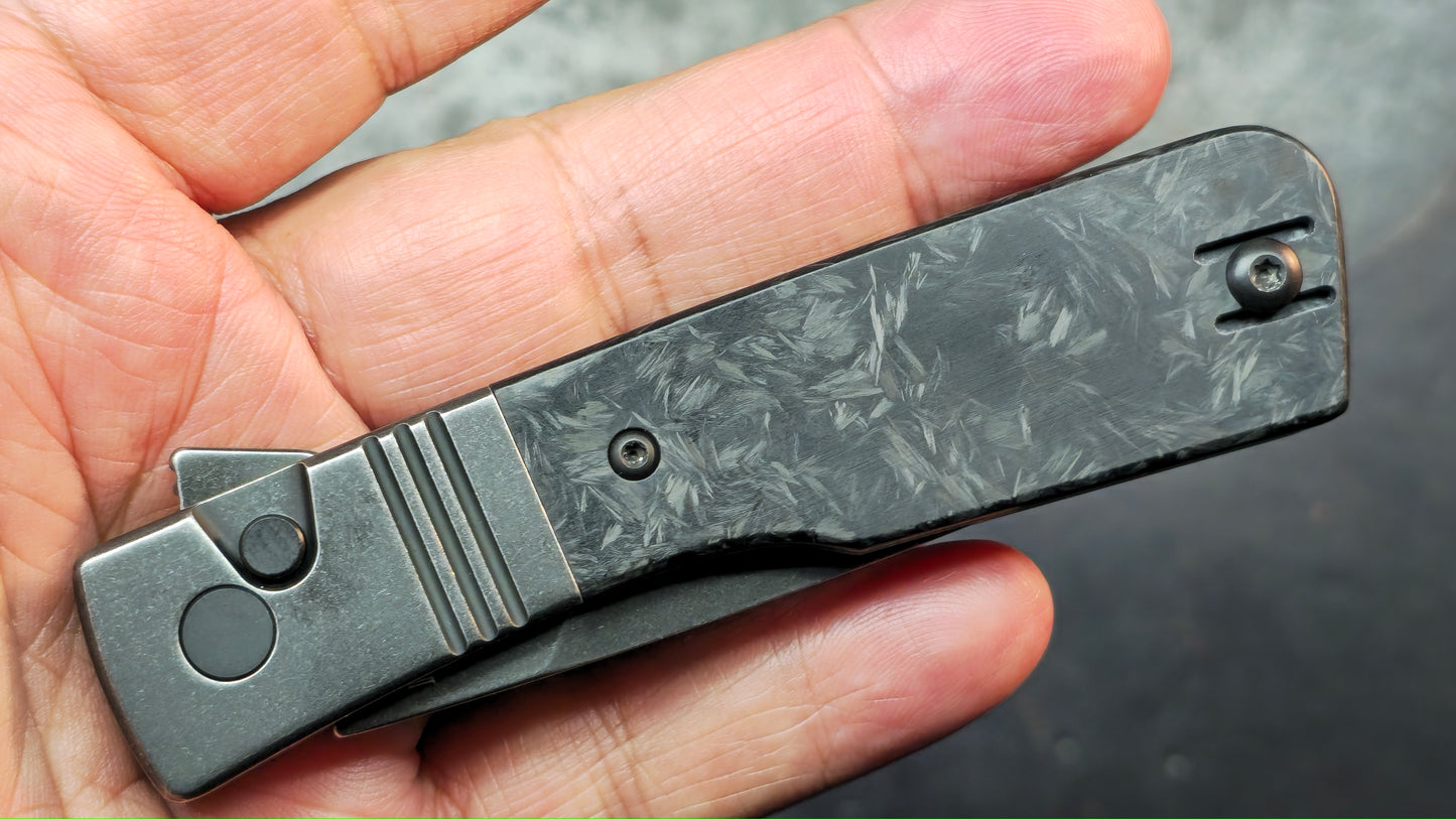 Finch Knives El Camino Carbon Fiber Handle 14c28n Blade
