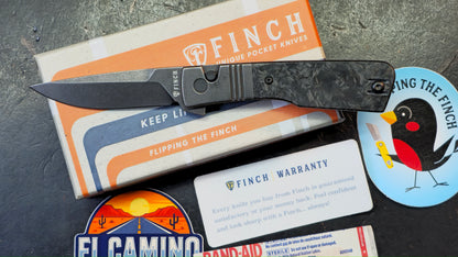 Finch Knives El Camino Carbon Fiber Handle 14c28n Blade