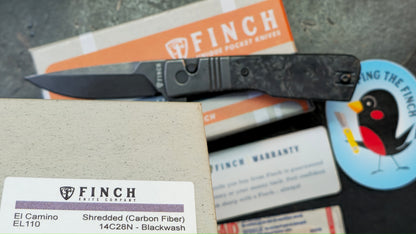 Finch Knives El Camino Carbon Fiber Handle 14c28n Blade