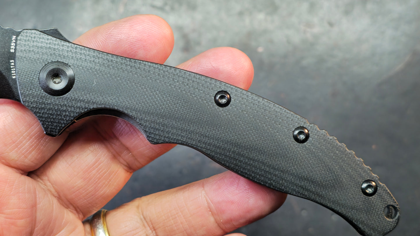 KANSEPT Copperhead Black G10 Handle Black Ti-coated S35VN Blade