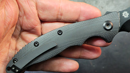 KANSEPT Copperhead Black G10 Handle Black Ti-coated S35VN Blade