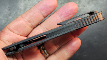 KANSEPT Copperhead Black G10 Handle Black Ti-coated S35VN Blade
