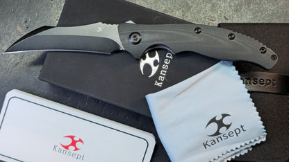 KANSEPT Copperhead Black G10 Handle Black Ti-coated S35VN Blade