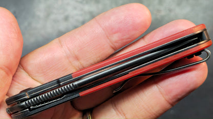 Kansept Knives Lundquist Reverie Black/Red G-10 154CM Blade