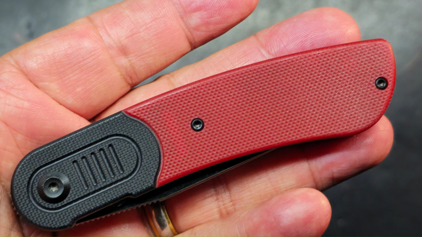 Kansept Knives Lundquist Reverie Black/Red G-10 154CM Blade