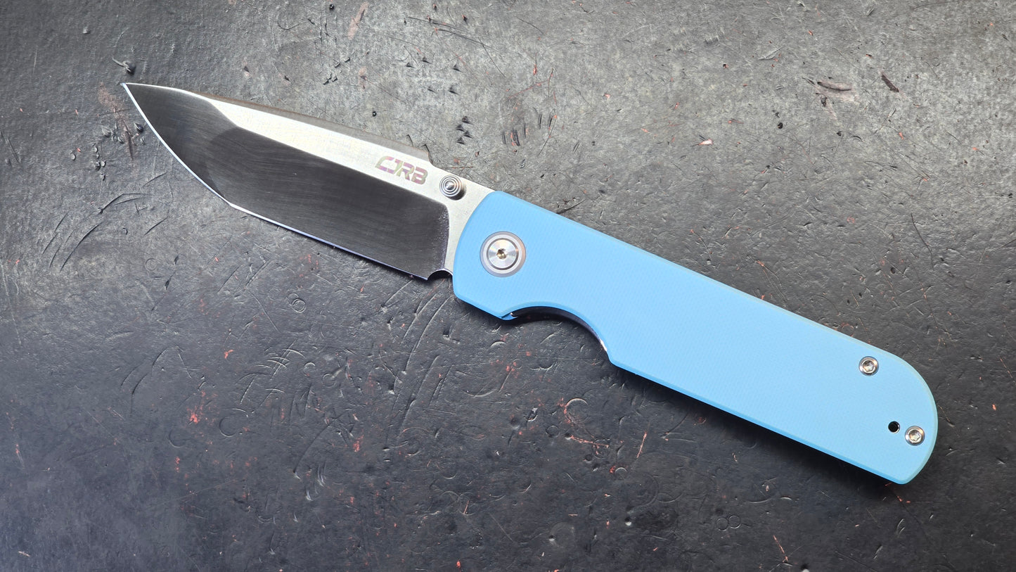 CJRB Nova Baby Blue G10 Handle AR-RPM9 Blade