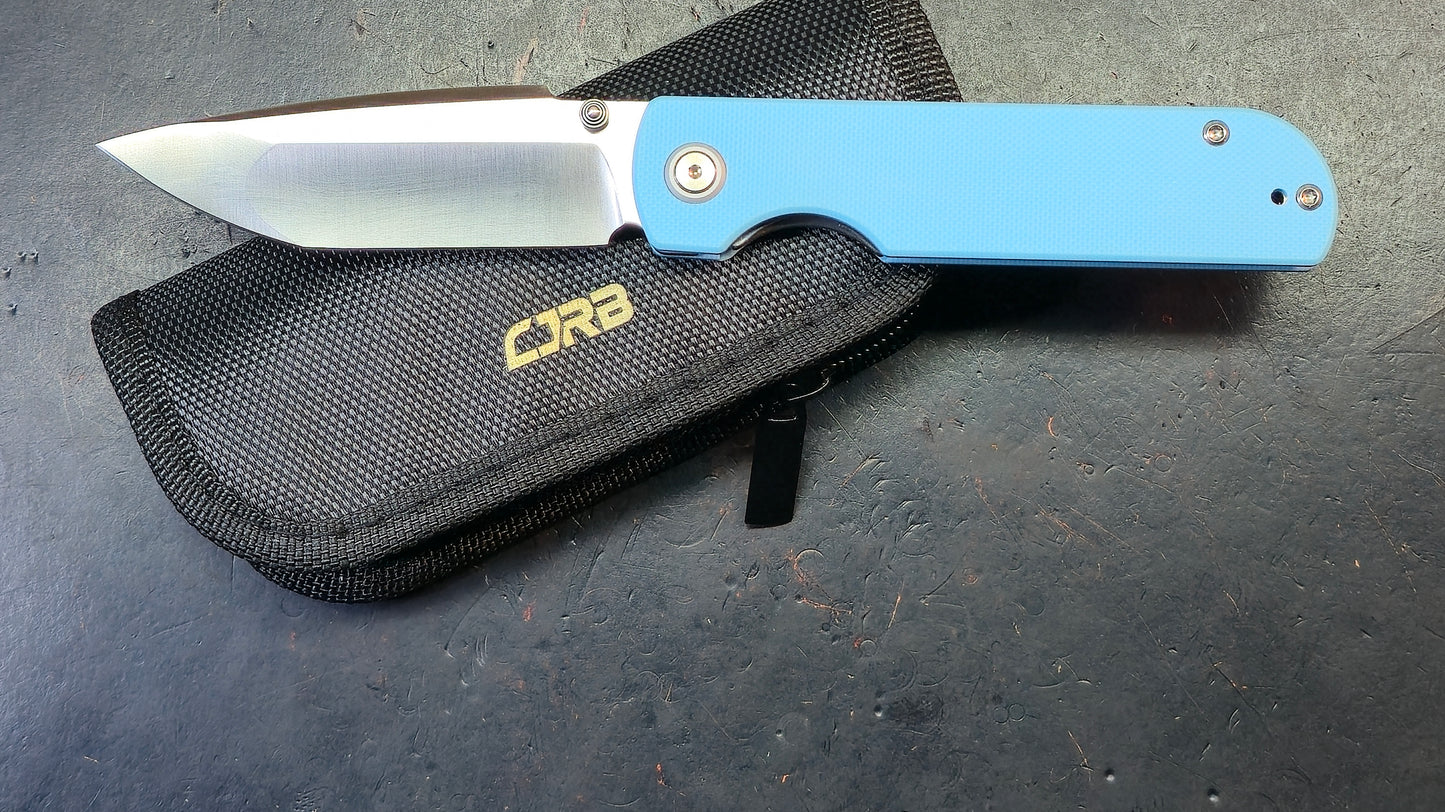 CJRB Nova Baby Blue G10 Handle AR-RPM9 Blade