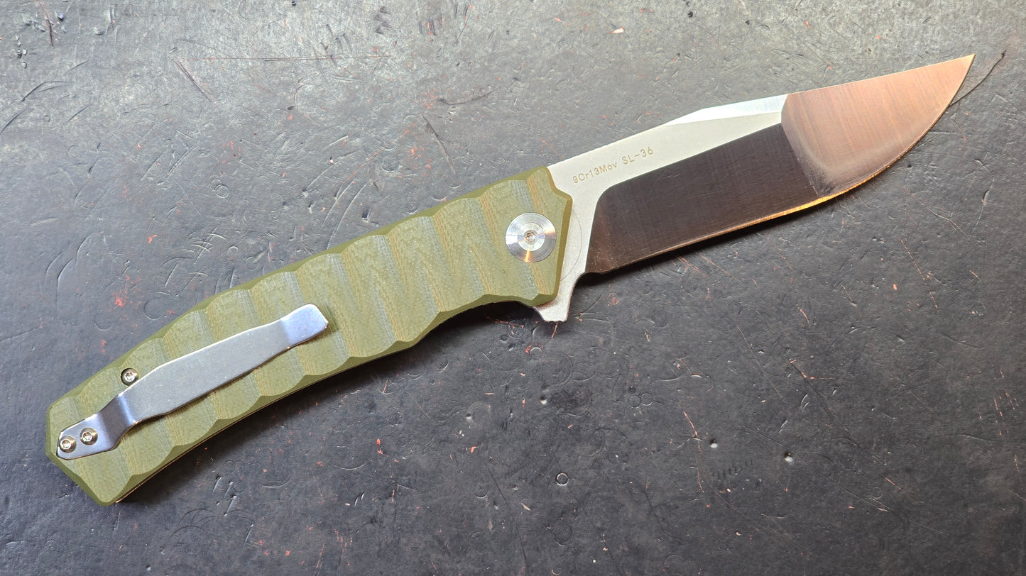SixLeaf SL-36 G-10 Handle 9CR13MOV Blade