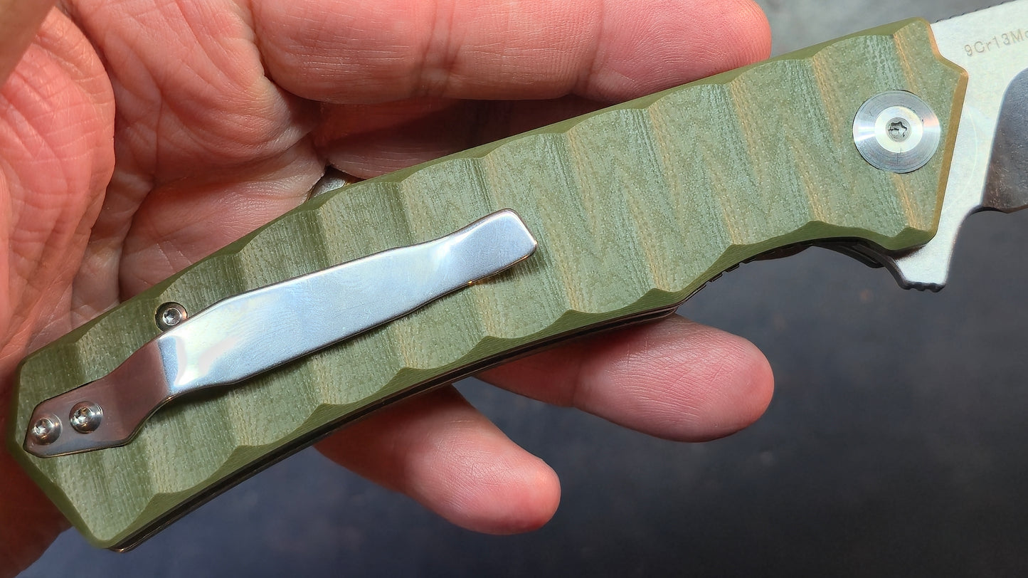 SixLeaf SL-36 G-10 Handle 9CR13MOV Blade