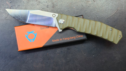SixLeaf SL-36 G-10 Handle 9CR13MOV Blade