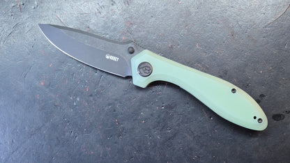Kubey Ruckus Linerlock Orange or Jade G-10 Handle Aus-10 Blade