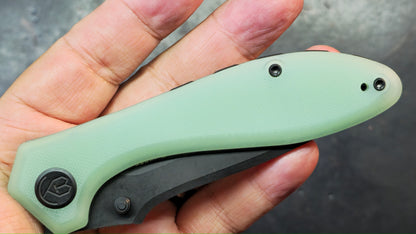 Kubey Ruckus Linerlock Orange or Jade G-10 Handle Aus-10 Blade