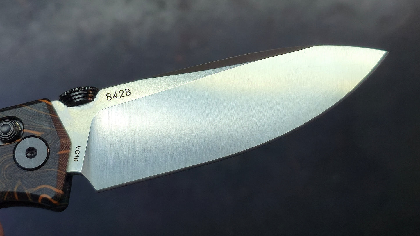 LAND 842B Gimascus(G10)/CF Handle VG-10 Blade