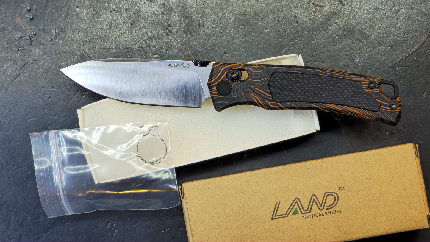 LAND 842B Gimascus(G10)/CF Handle VG-10 Blade