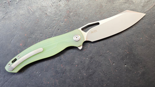 Kubey Drake Linerlock Jade G-10 Aus-10