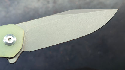 SENCUT Snap Liner Lock Knife Natural G-10 Handle 9CR18MOV Blade