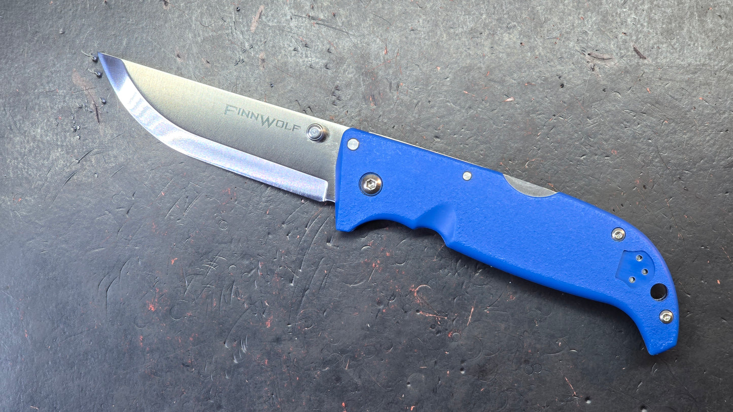 Cold Steel Finn Wolf Knife Blue Griv-Ex Handle Aus-8 Blade