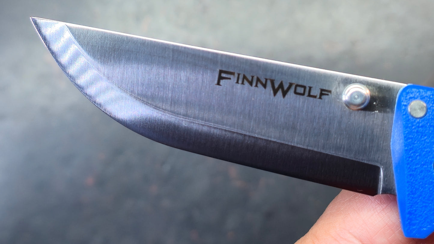 Cold Steel Finn Wolf Knife Blue Griv-Ex Handle Aus-8 Blade