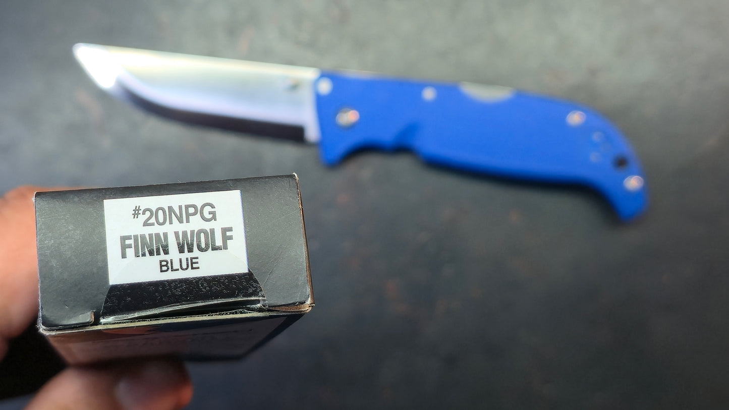 Cold Steel Finn Wolf Knife Blue Griv-Ex Handle Aus-8 Blade