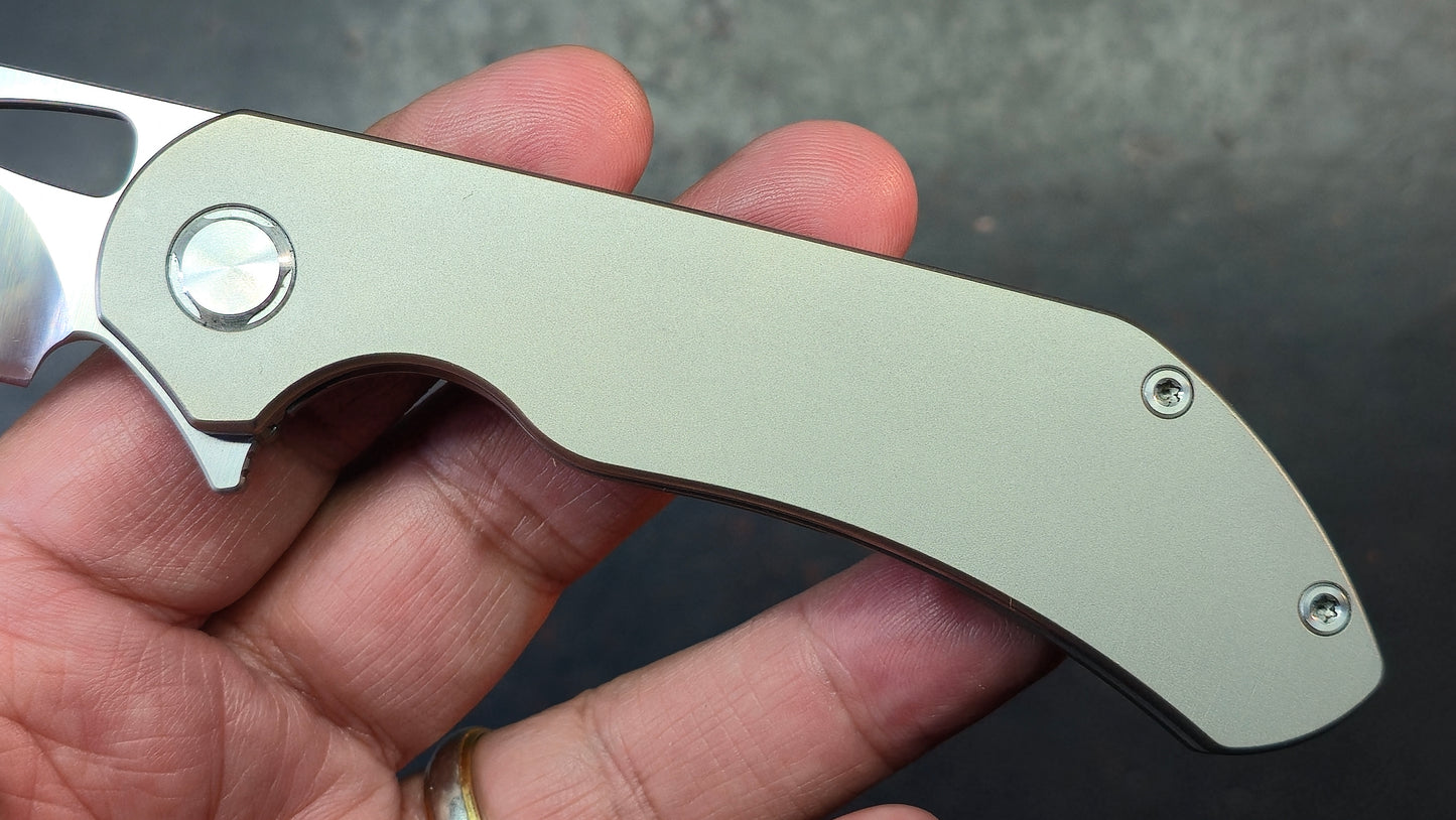 TWOSUN TS384 Titanium Handle M390 Blade