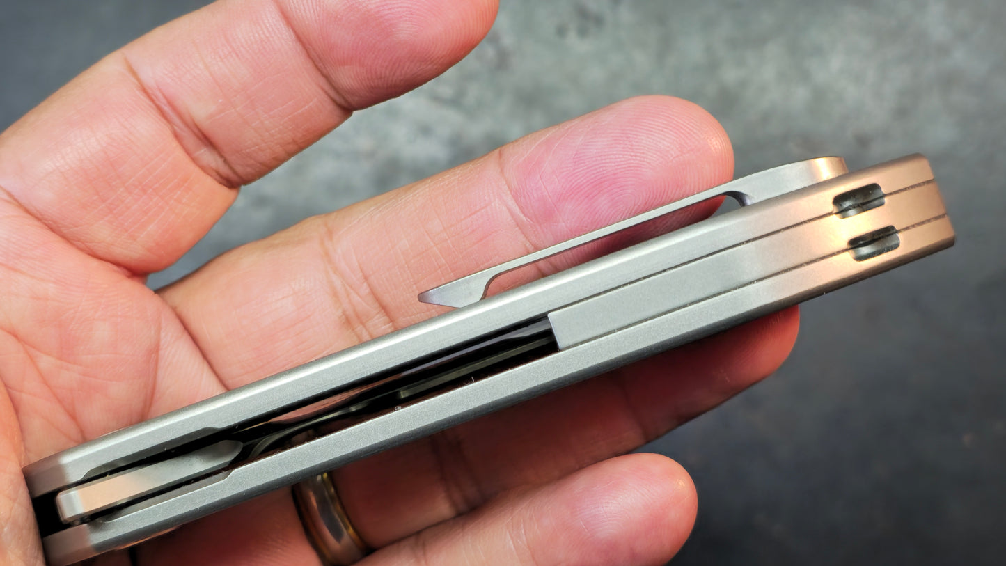 TWOSUN TS384 Titanium Handle M390 Blade