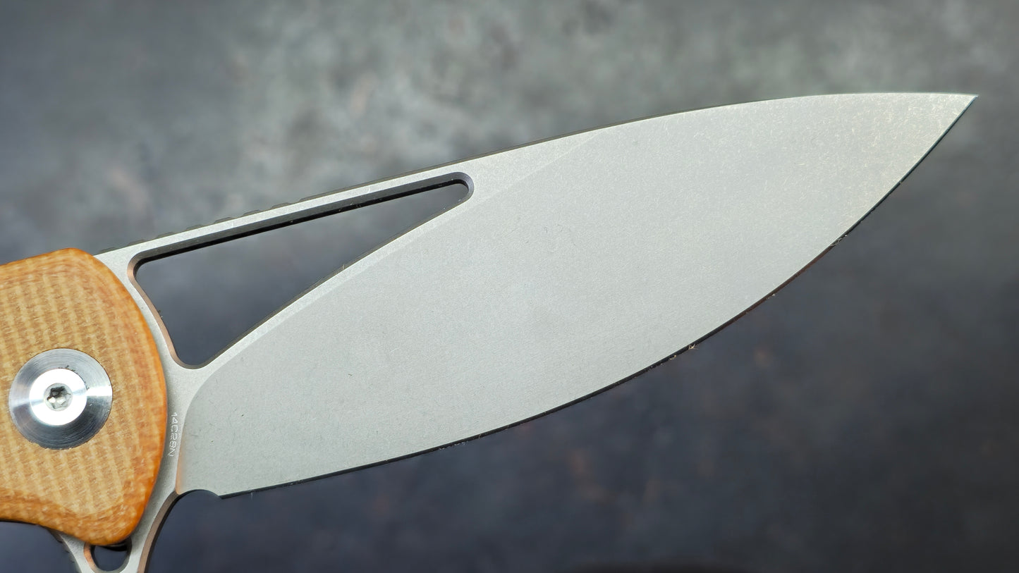 CIVIVI Riffle Micarta Handle 14C28N Blade