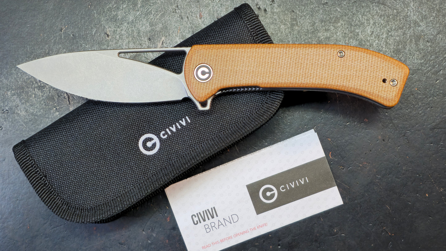 CIVIVI Riffle Micarta Handle 14C28N Blade