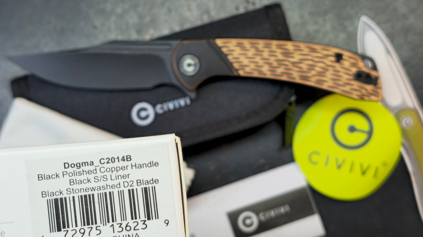 CIVIVI Dogma Copper Handle D2 Blade