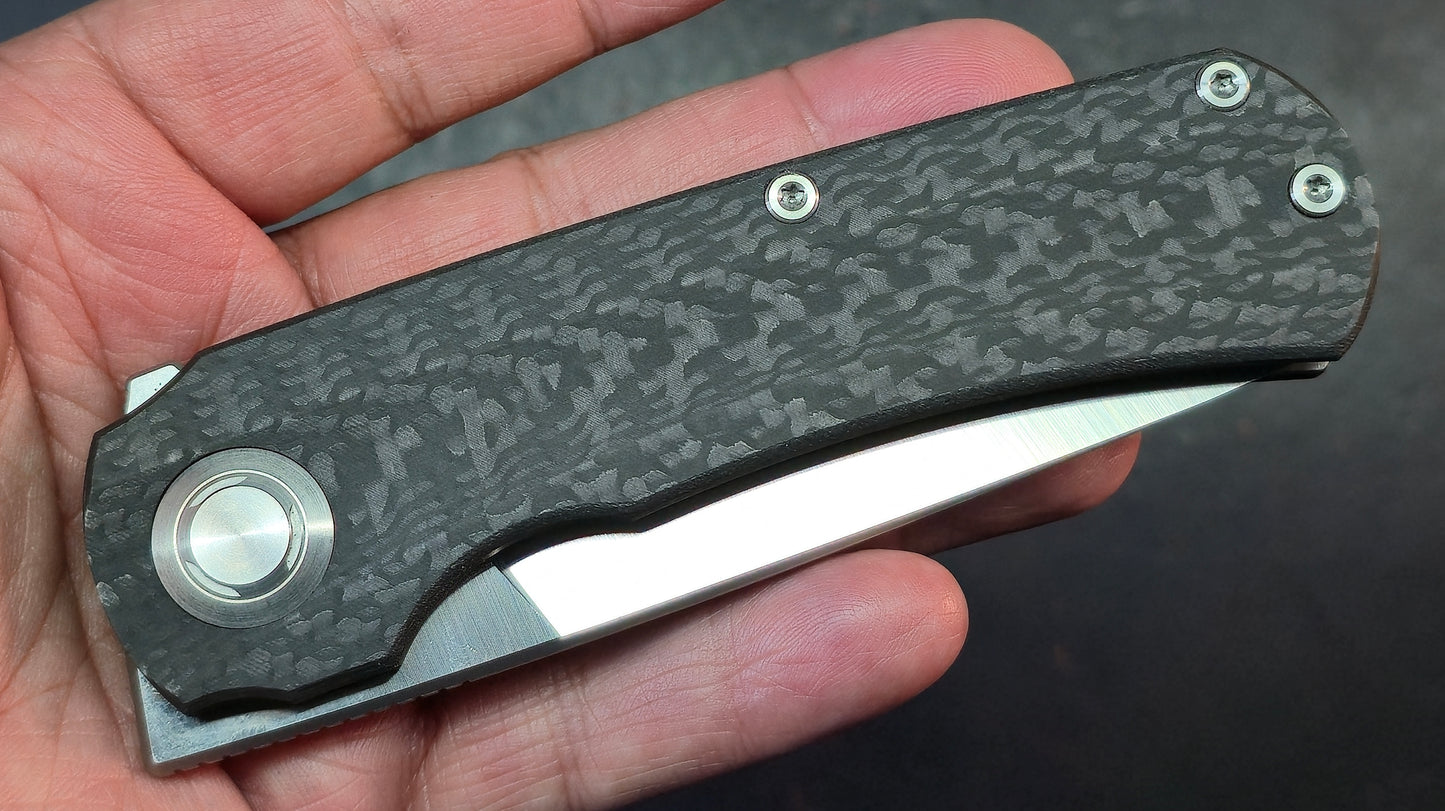 TWOSUN TS243 Titanium / Carbon Fiber Handle YJ01-V1 Blade