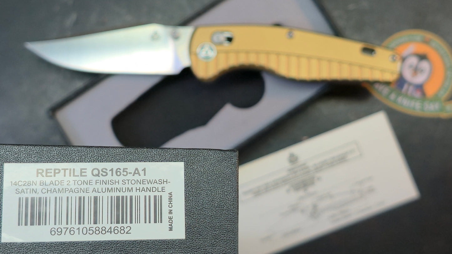 QSP Reptile Champagne Aluminium Handle 14C28N