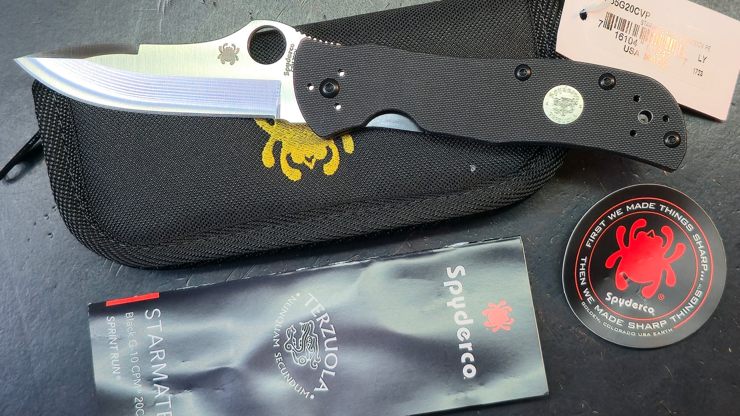 Spyderco Starmate Black G10 Handle CPM 20CV