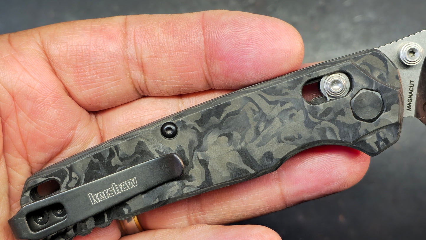 Kershaw Bel Air 6106CF DuraLock Carbon Fiber handle Magnacut blade
