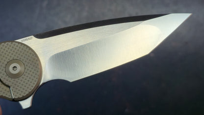 VDK 011 Wasp Framelock Bronze Titanium Handles M390 Blade