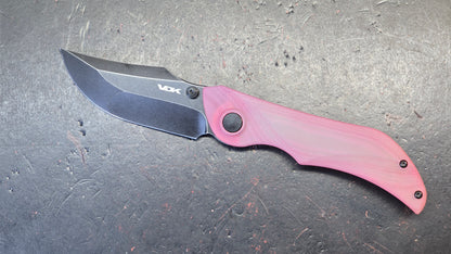 VDK 023 Talisman Liner Lock Red Jade Handle D2