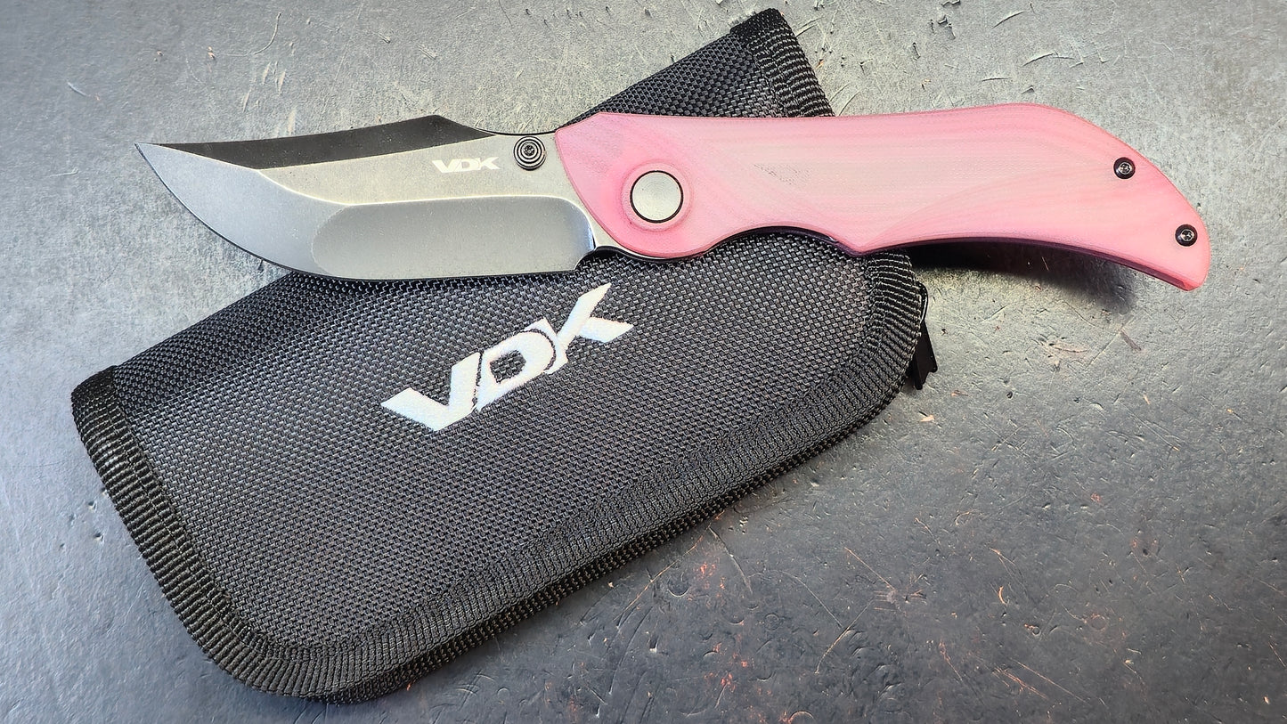VDK 023 Talisman Liner Lock Red Jade Handle D2