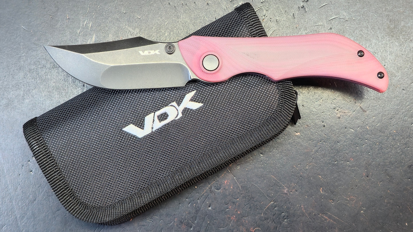 VDK 023 Talisman Liner Lock Red Jade Handle D2