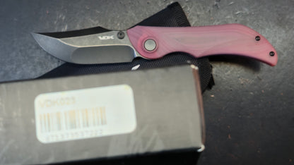 VDK 023 Talisman Liner Lock Red Jade Handle D2