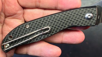 Spyderco Mantra 4 Black Carbon Fiber/G10 Laminate Handle 8Cr13MoV Blade