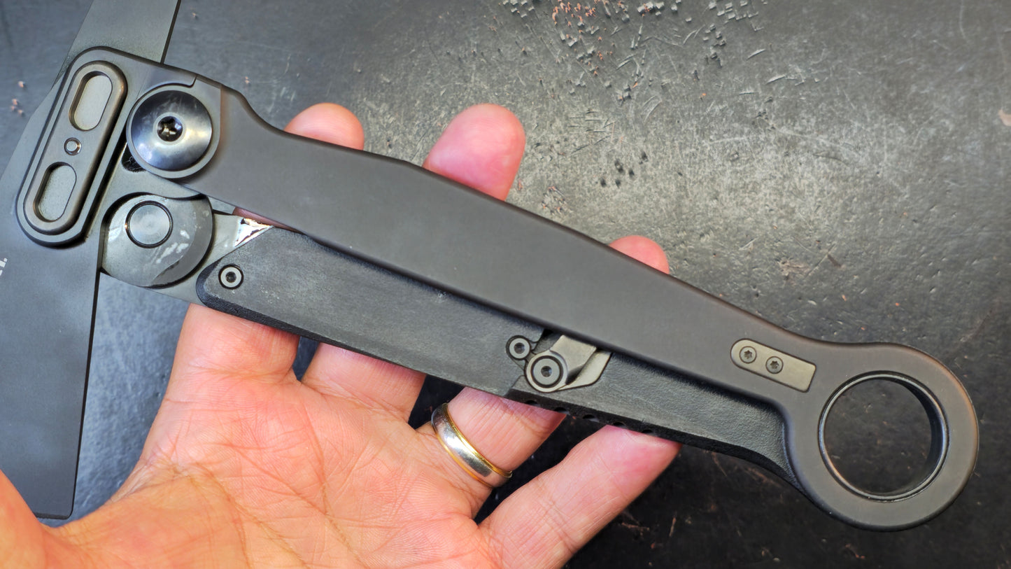 CRKT Provoke X Morphing Folding Axe SUJ2 Steel Blade and Spike