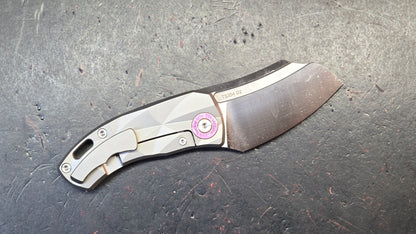 TWOSUN TS354 Titanium Handle D2 Blade