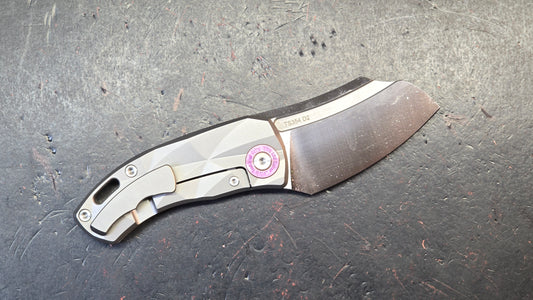 TWOSUN TS354 Titanium Handle D2 Blade