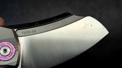 TWOSUN TS354 Titanium Handle D2 Blade