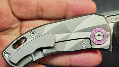 TWOSUN TS354 Titanium Handle D2 Blade
