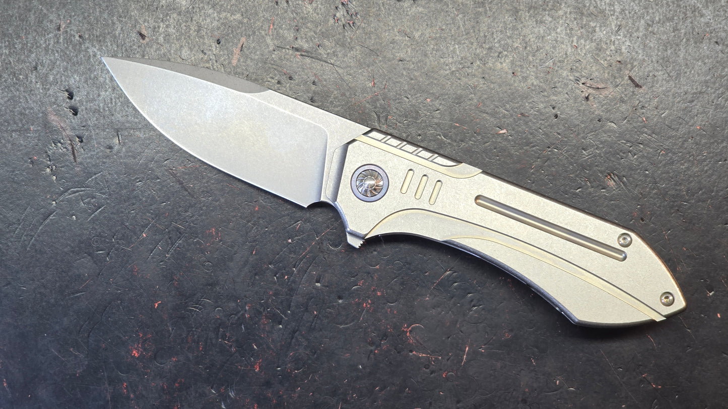 Forest Elf Rattlesnake F15 Original Design "tuning fork" Titanium M390