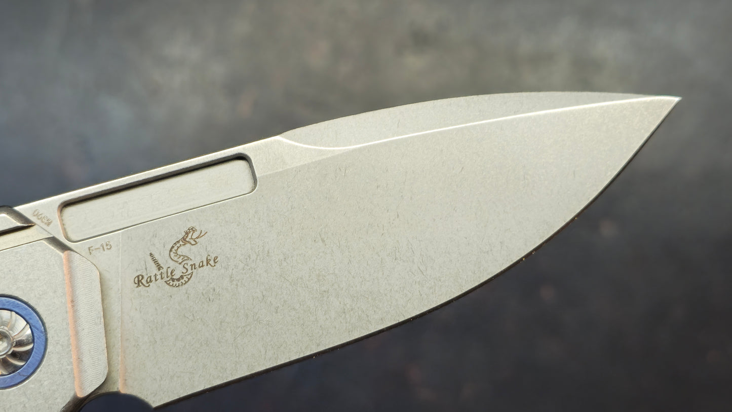 Forest Elf Rattlesnake F15 Original Design "tuning fork" Titanium M390