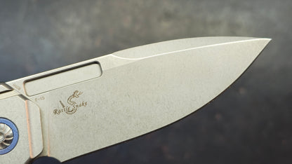 Forest Elf Rattlesnake F15 Original Design "tuning fork" Titanium M390