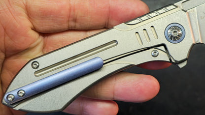 Forest Elf Rattlesnake F15 Original Design "tuning fork" Titanium M390