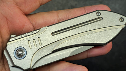Forest Elf Rattlesnake F15 Original Design "tuning fork" Titanium M390