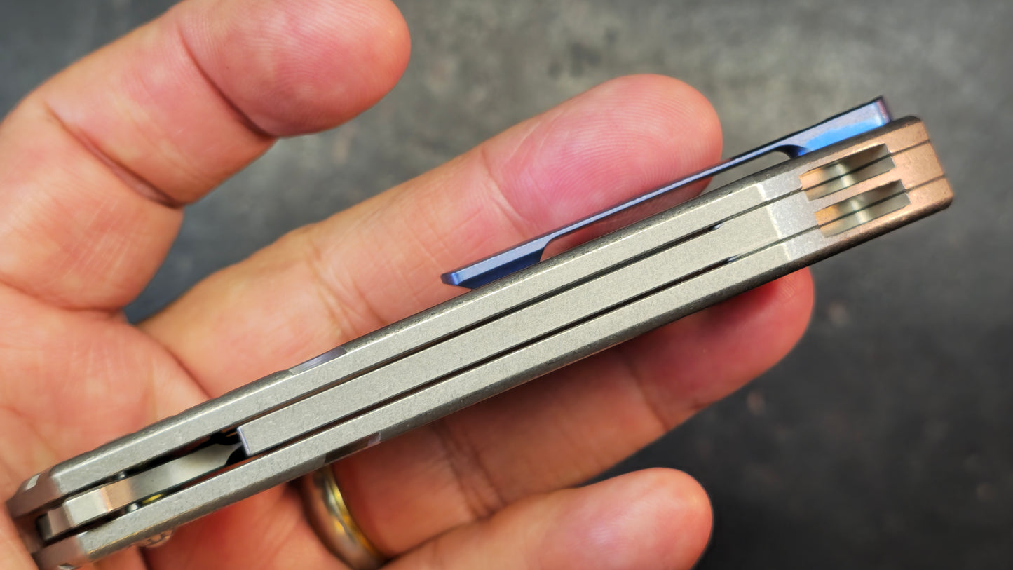 Forest Elf Rattlesnake F15 Original Design "tuning fork" Titanium M390